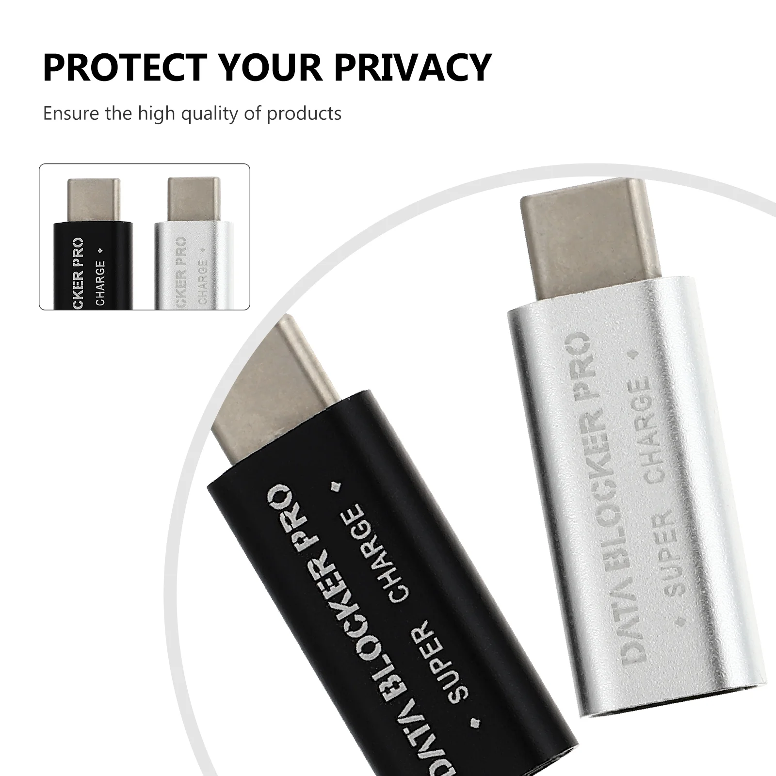2-PCS-Data-Blocker-USB-Type-C-Adapter-Juice-Jacking-Prevention-Charging-Defender-Female-USB-C-5.webp 2 PCS Data Blocker USB Type-C Adapter Juice Jacking Prevention Charging Defender Female USB-C Gender Change Hacking gadget - Image 6