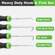 4Pcs Car Pick and Hook Set Automotive O Ring Oil Seal Gasket Puller Remover Craft Hand Tool Auto Disassembly Accessories - Image 6