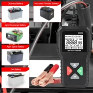 Battery System Detect 100-2000 CCA Car Battery Tool 6V 12V 24V Car Battery Tester Auto Battery Analyzer BM550 Black - Image 5