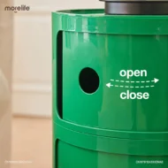 Design Minimalist Green Nightstands Mid Century Round Plastic Living Room Coffee Tables Storage Box Table De Chevet Furniture - Image 4