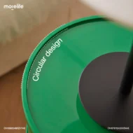 Design Minimalist Green Nightstands Mid Century Round Plastic Living Room Coffee Tables Storage Box Table De Chevet Furniture - Image 5