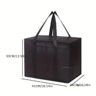 Large Capacity Insulated Grocery Bags Foldable Reusable Soft Cooler Bag Lightweight Hot Cold Takeout Food Delivery Bag - Image 2