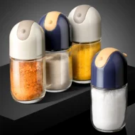 Seasoning Jar Salt Sugar Jar Fetish Sprinkling Seasoning Bottle Portable Desktop Household Kitchen Seasoning Bottle spice set - Image 2