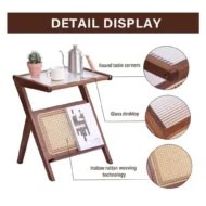 Small Tea Table Cabinet Room Mobile Side Coffee Table Living Room Household Tea Cup Set Brewing Furniture Simple Modern - Image 5